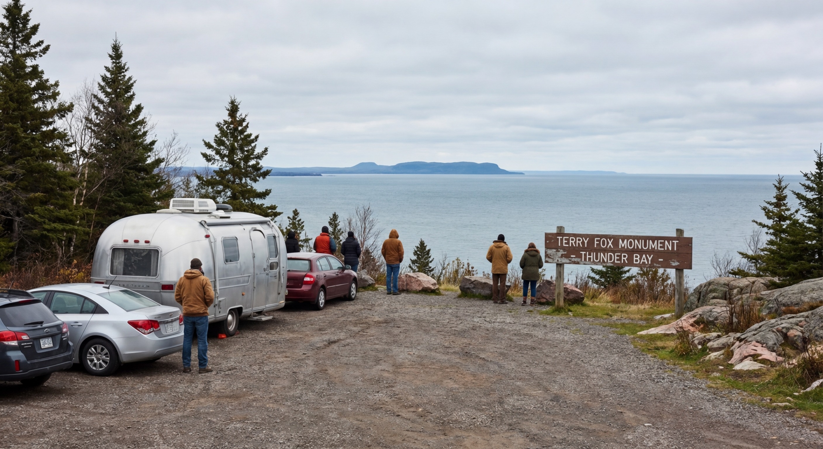 Manitoba prairie highway stretching to horizon
